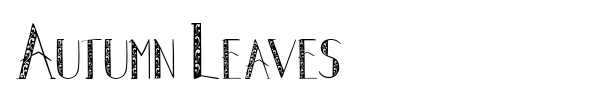 Autumn Leaves font preview